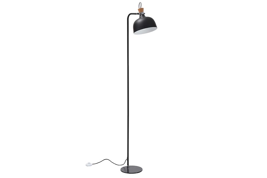 Design gulvlampe Sort