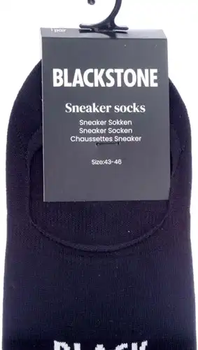 DAMESSOKKEN sneaker Blackstone zwart damessokken sneaker zwart Calandschoen