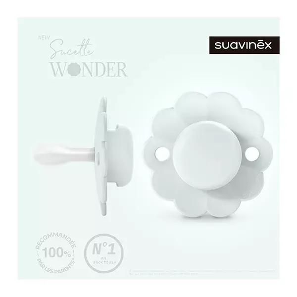 Chupeta reversível Suavinex Wonder SXPRO 0/6 meses Wonder - Azul ilusão