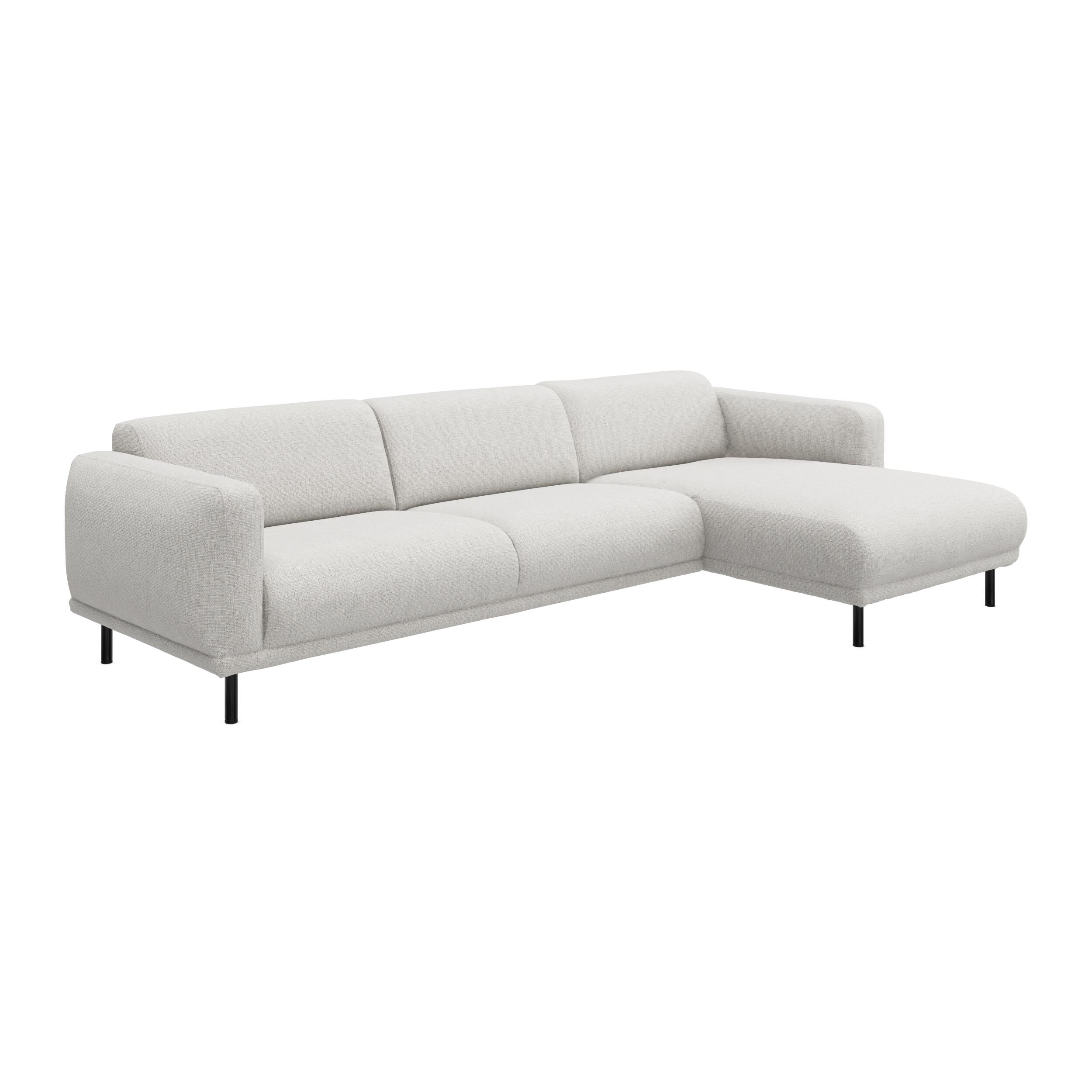 Parker højrevendt sofa med chaiselong