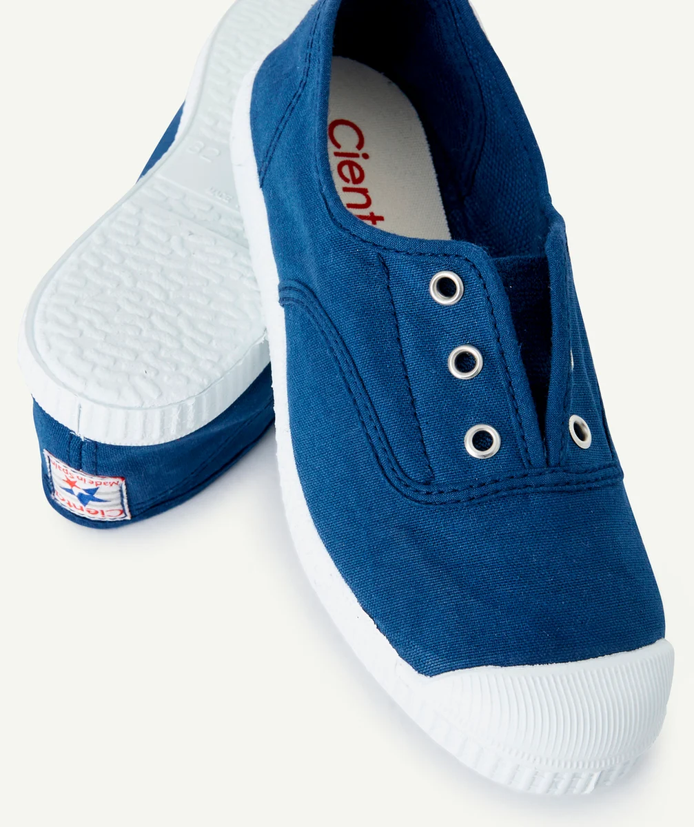CIENTABASKETS EN TOILE ENFANT BLEU MARINE