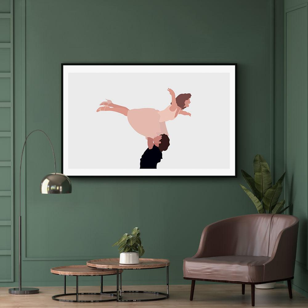 Walljar poster ingelijst - Dirty Dancing Poster ingelijst - 40 x 60 cm