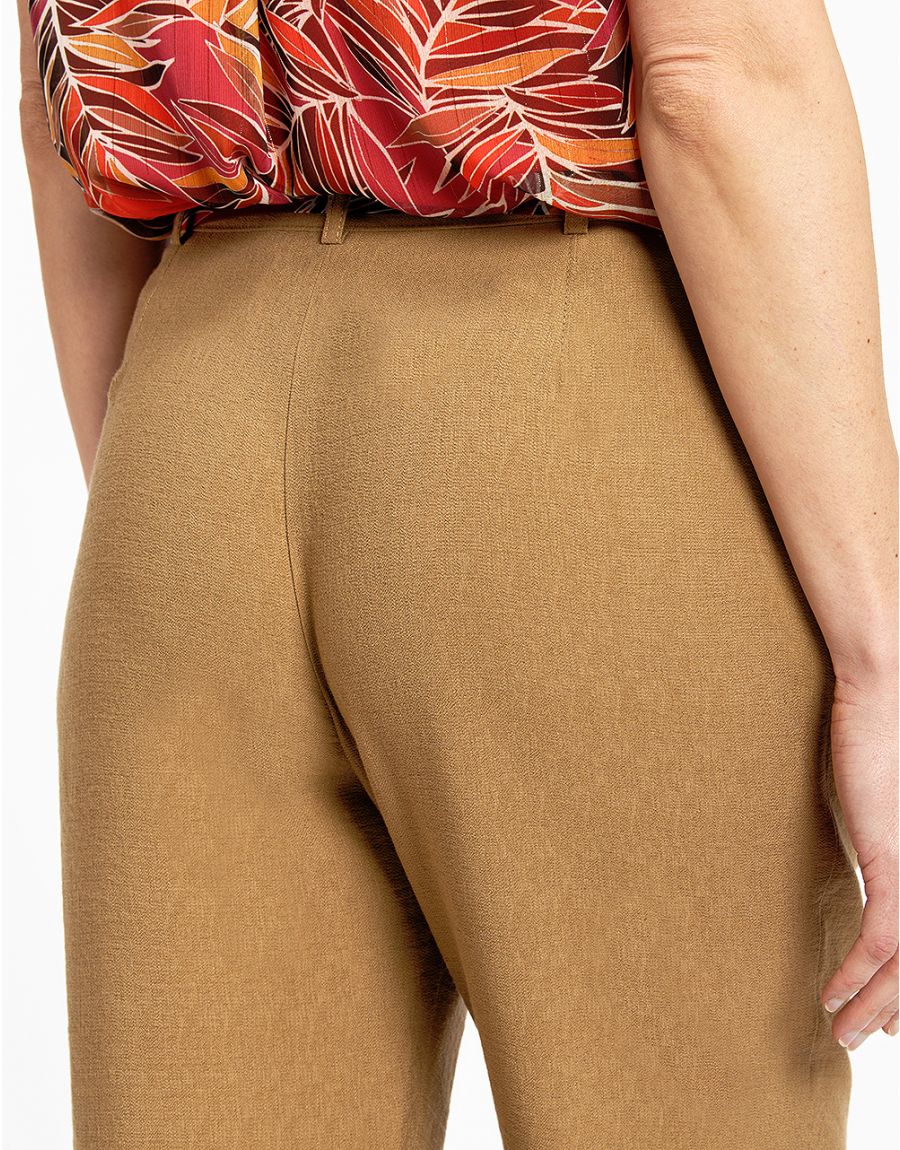 Pantacourt chic marron