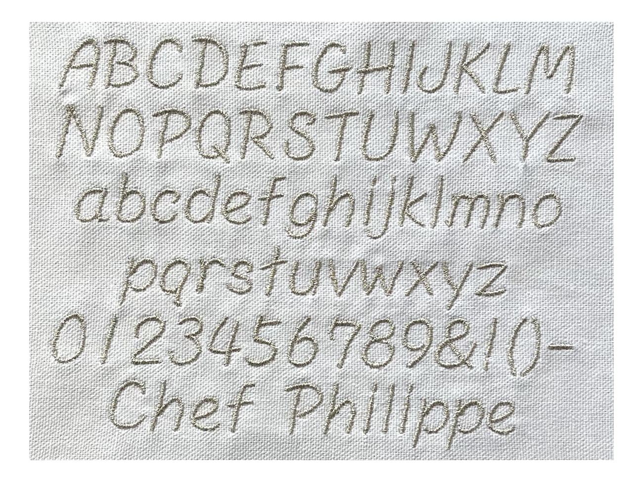 Broderie - Modèle M2 - Argent - Meilleur du Chef