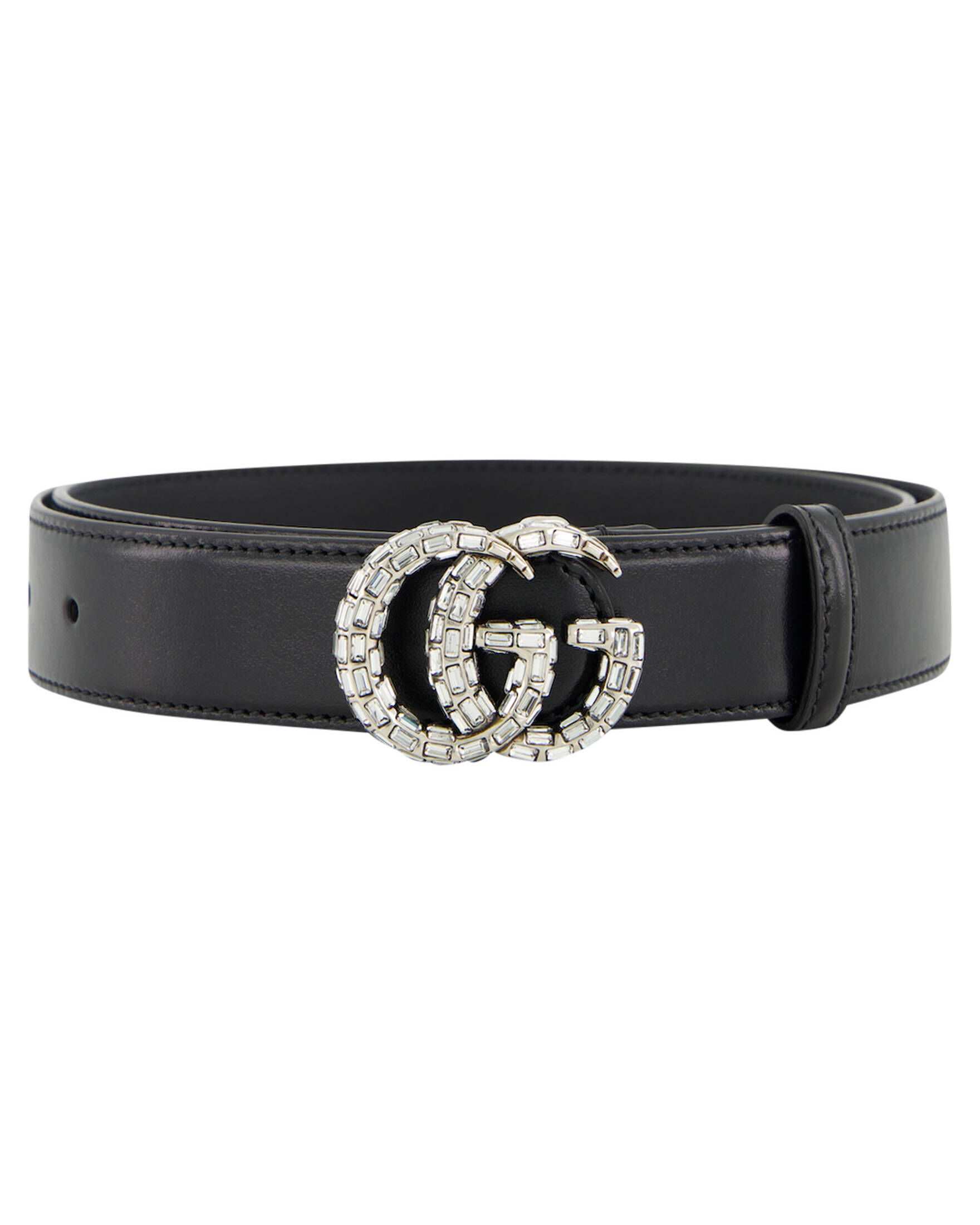 Gucci| Damen Ledergürtel GG MARMONT PLUTONE CALF/STRASS