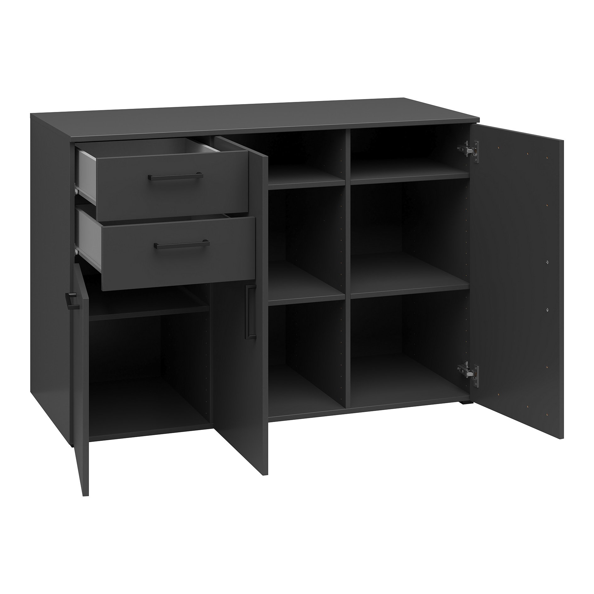 Sideboard - anthrazit - 120 cm breit - XL-Tiefe