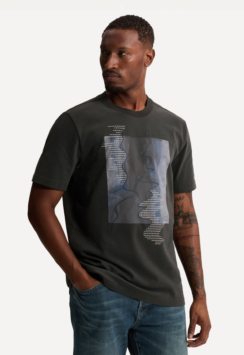 Cast Iron Peached Jersey T-shirt