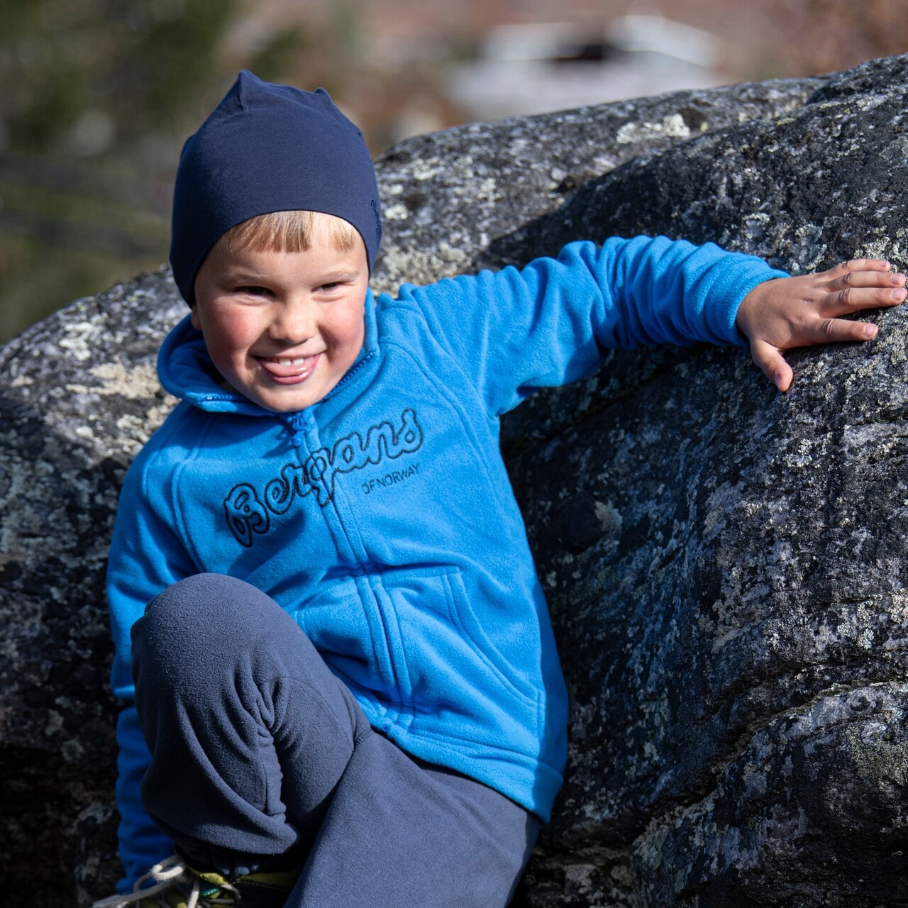 Bergans Kids Cotton Beanie<br>Myk og deilig lue til barn!