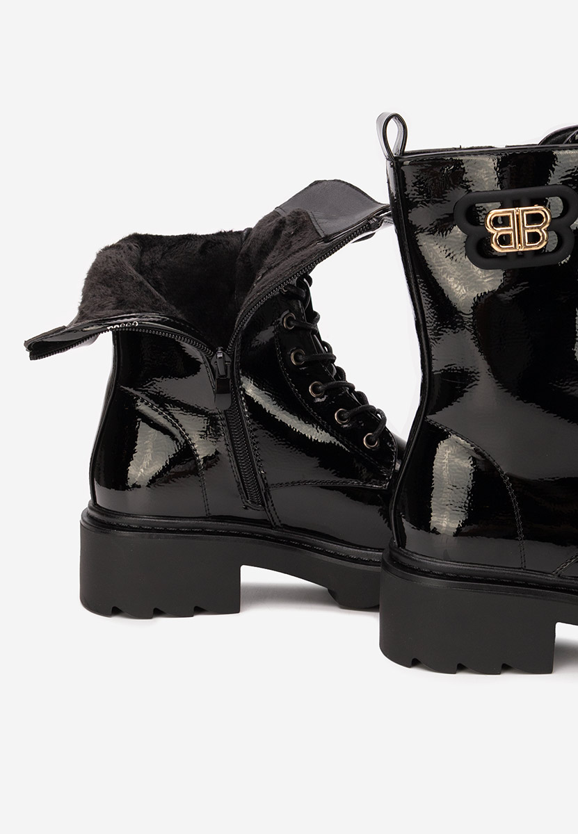 Bottines à lacets femme noirs Bettina