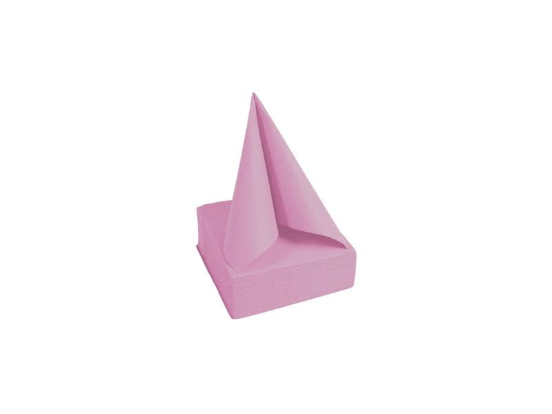 PRO nappe Papierservietten Rosa 20 cm x 20 cm, 50 Stück Packung mit 50 Cocktail-Servietten