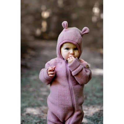 Mikk-Line Jumpsuit Ull med Ører, Burlwood