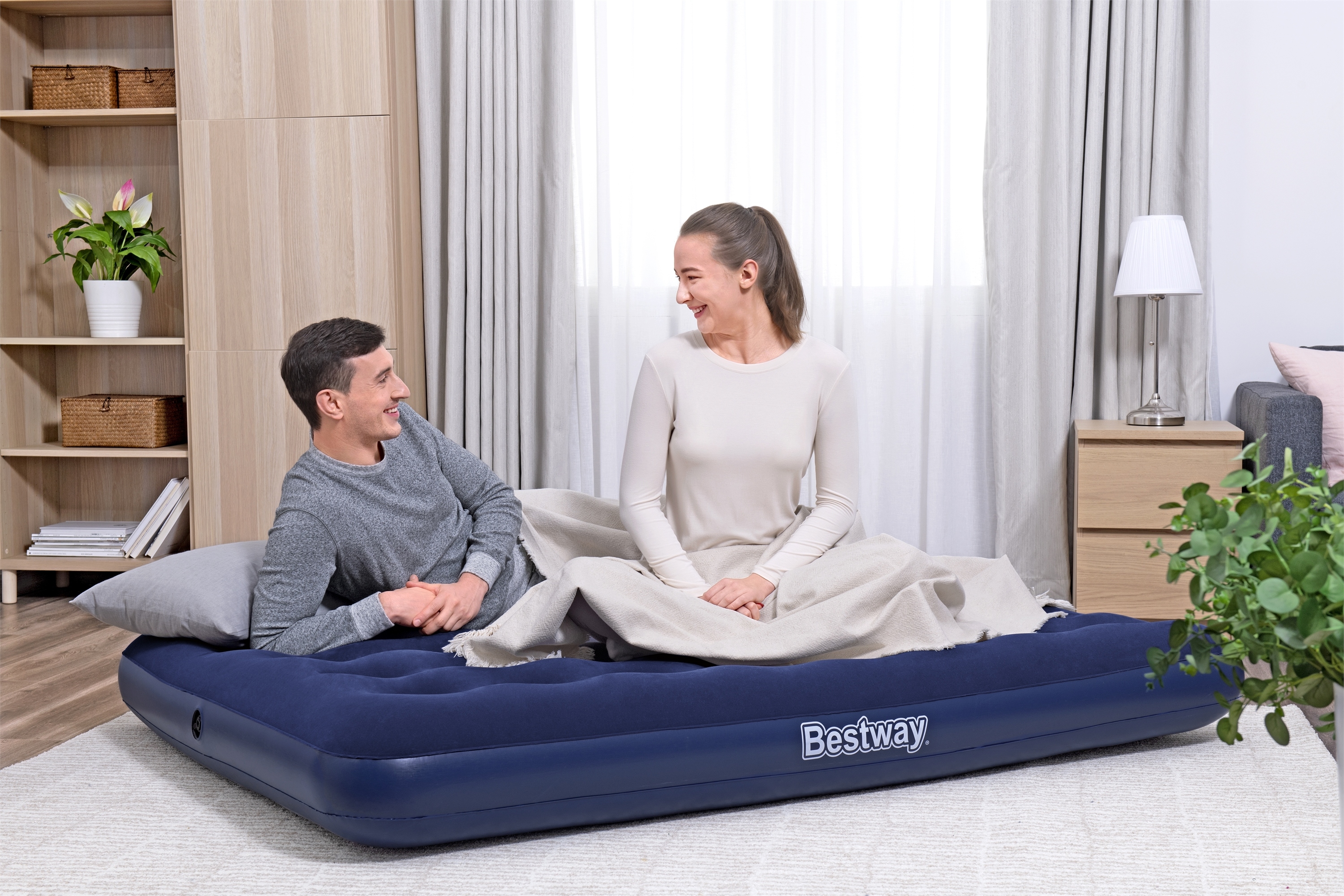 Luftbett mit Pumpe Full 191 x 137 x 22 cm