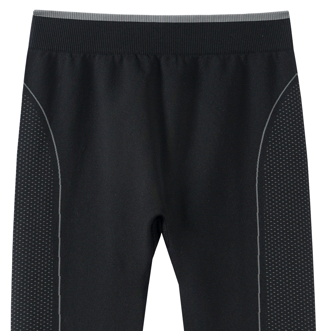 Yigga Jungen Thermo-Leggings in Unifarben schwarz