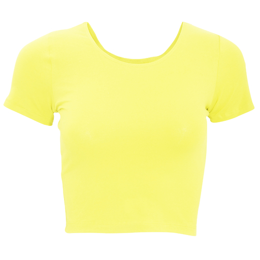Camiseta American Apparel Lisa de Manga Curta Muito Curta