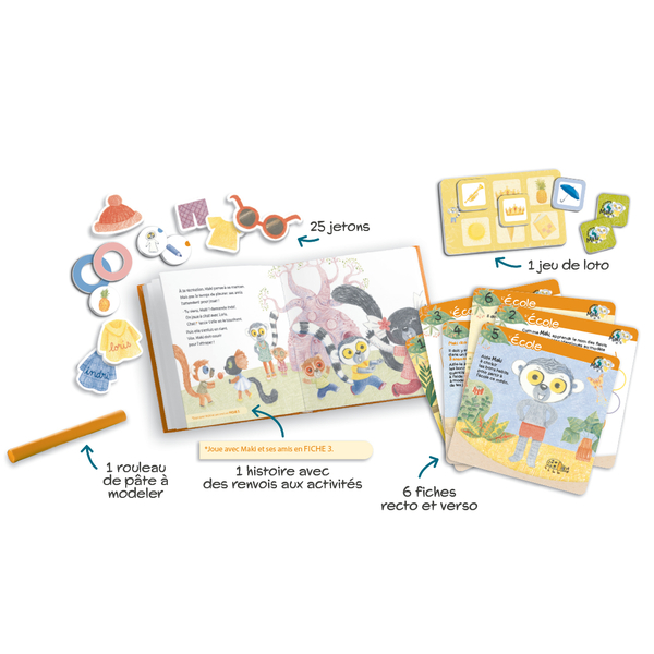 Lis et joue avec Maki - L'école