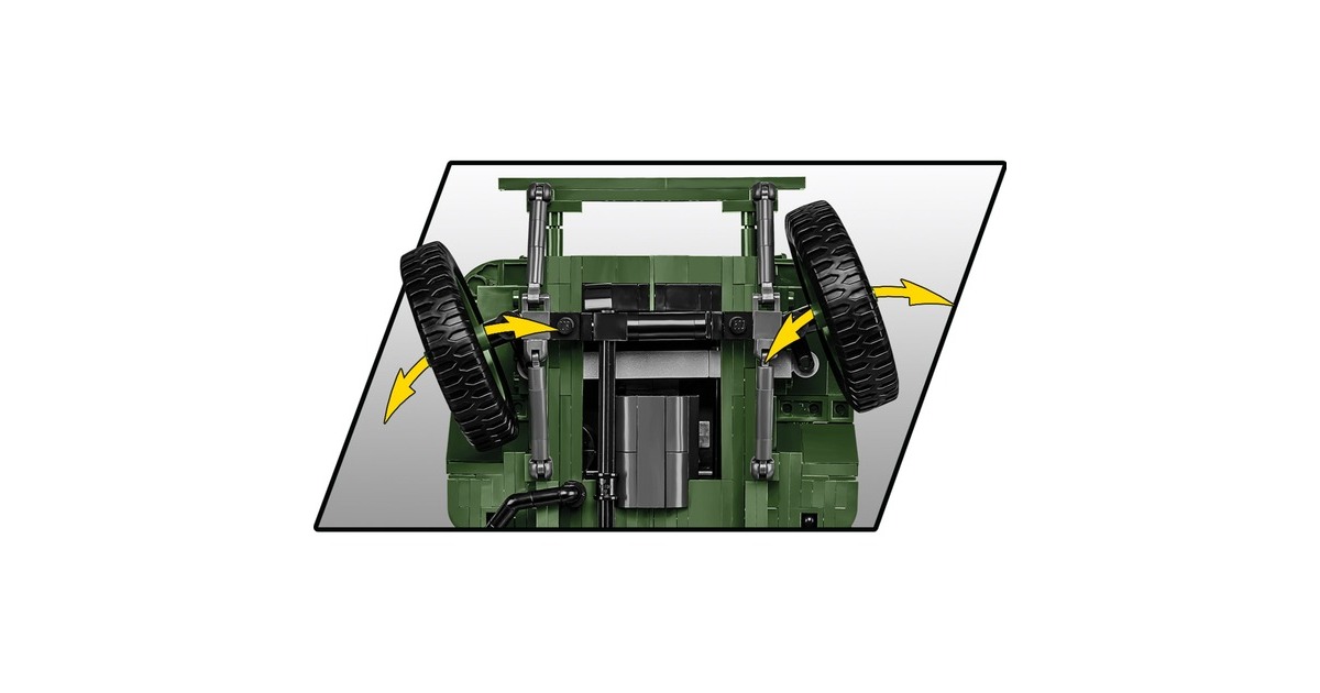 COBIHistorical Collection - Willys MB Constructiespeelgoed  (Schaal 1:12)