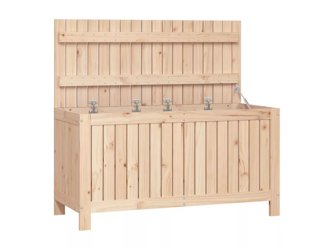 Boîte de rangement de jardin 115x49x60 cm Bois massif de pin