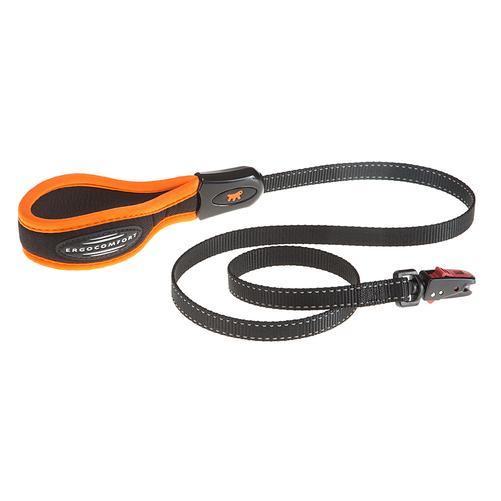 Laisse pour chiens ergofluo matic g15/120 poignée rembourrée et mousqueton magnétique
