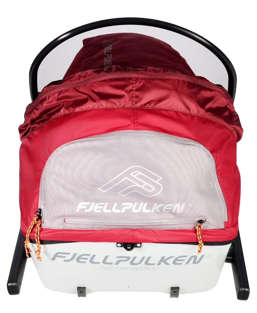 Fjellpulken Kids' Sled Complete 2024 Burgundy