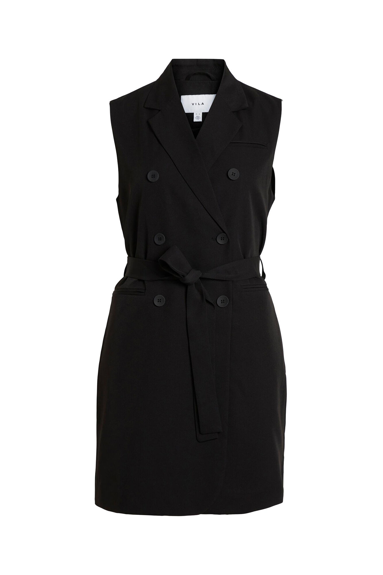 Vestido Blazer Colete - Preto