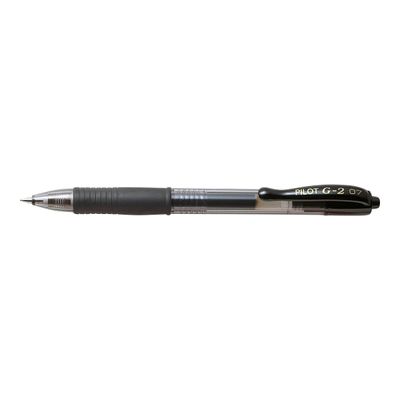 Pilot G-2 - Pack de 12 rollers - 0,7 mm - noir