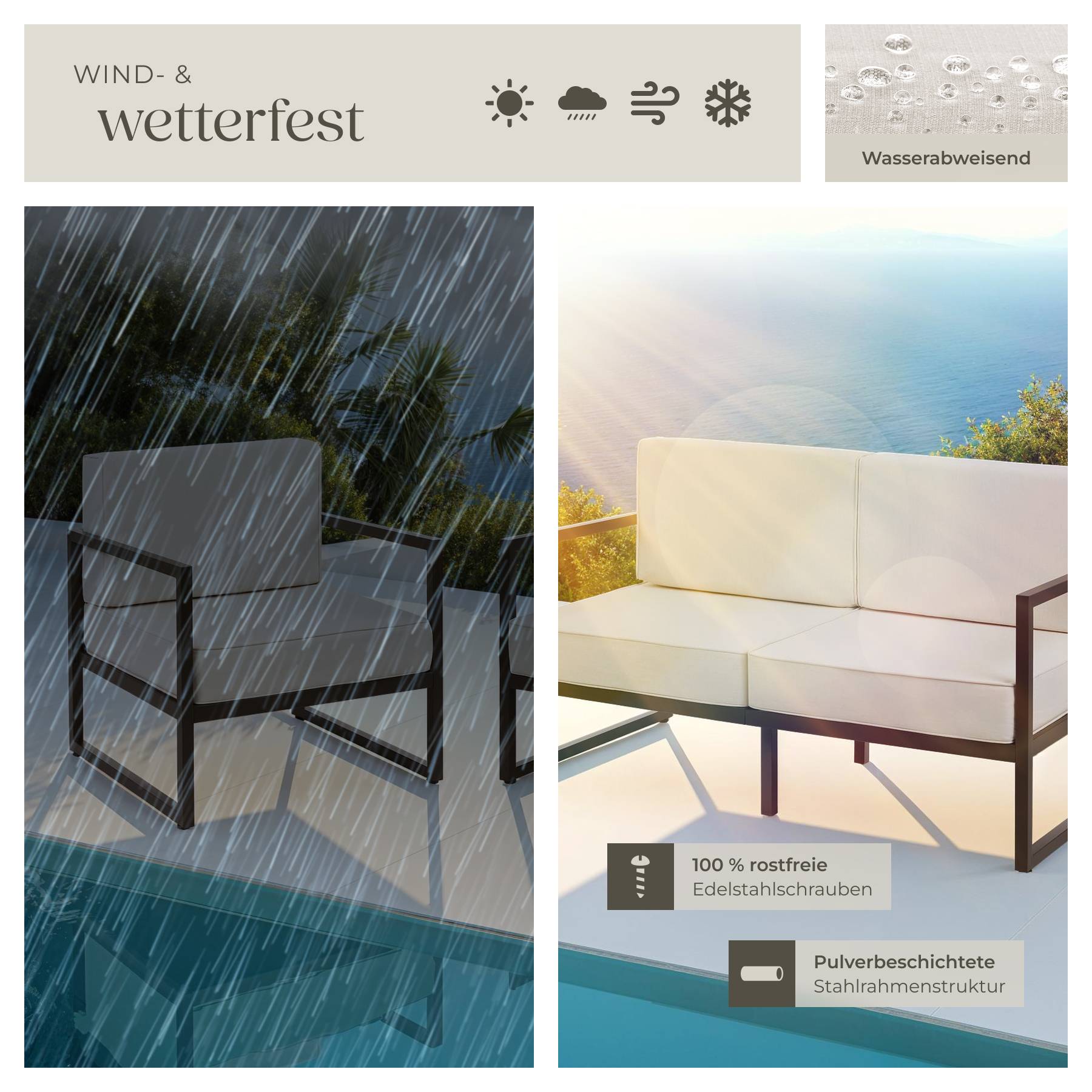 Garten-Loungeset Comosa