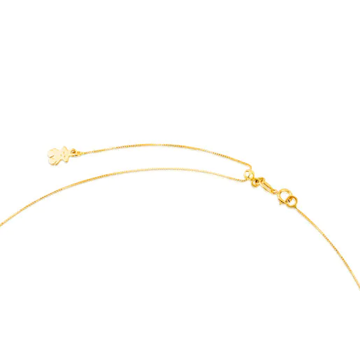 Gargantilha TOUS Chain com cordão fino dourado, 45 cm