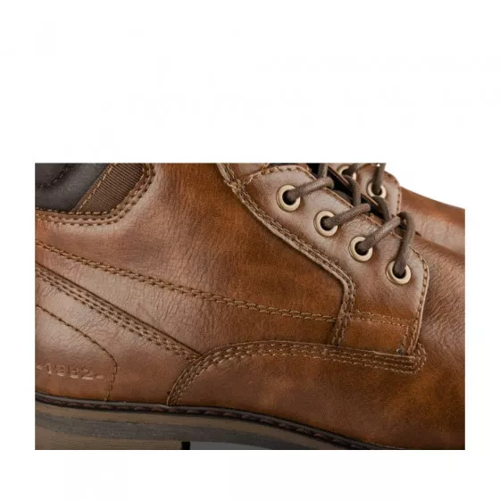 Bottines COGNAC DENIM SIDE