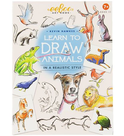 Eeboo Buch - Llove To Draw - Tiere - Englisch