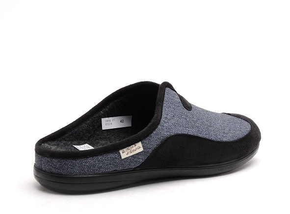 La maison de l espadrille chaussons homme 6722 6 noir