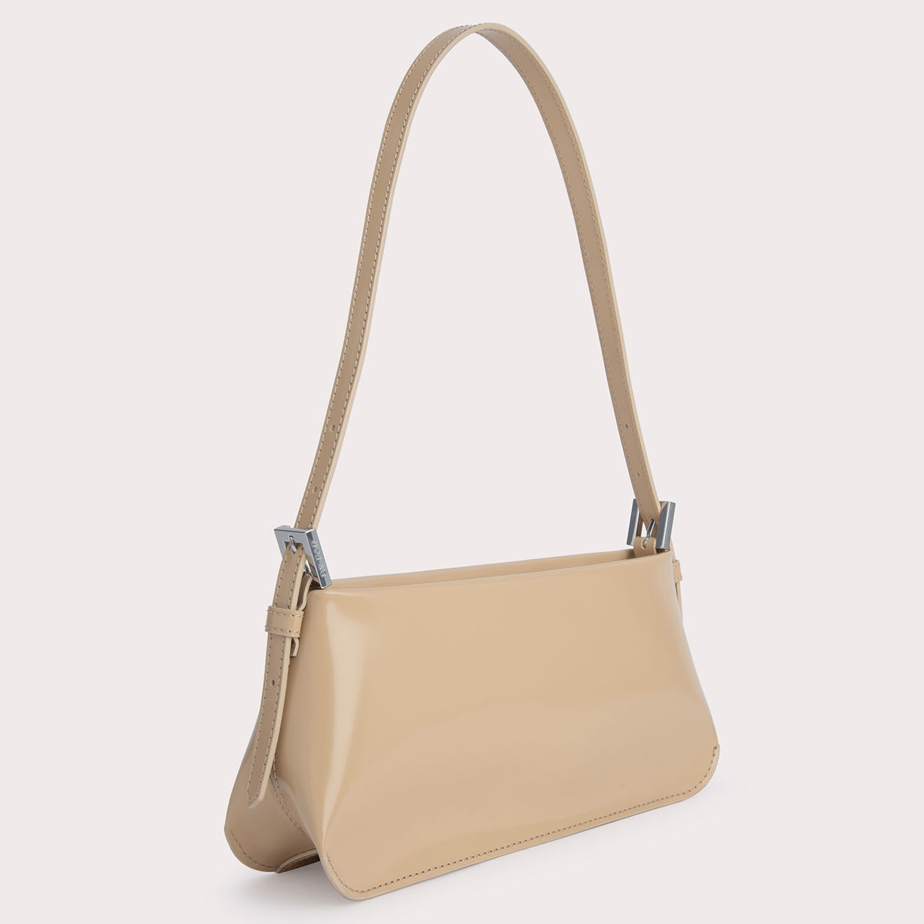 By Far Sac à main en Cuir Dulce beige -  12x26x5.5 cm