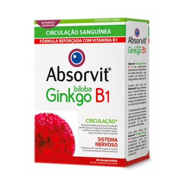 Farmodietica Absorvit Biloba Ginkgo   B1 60 Comprimidos