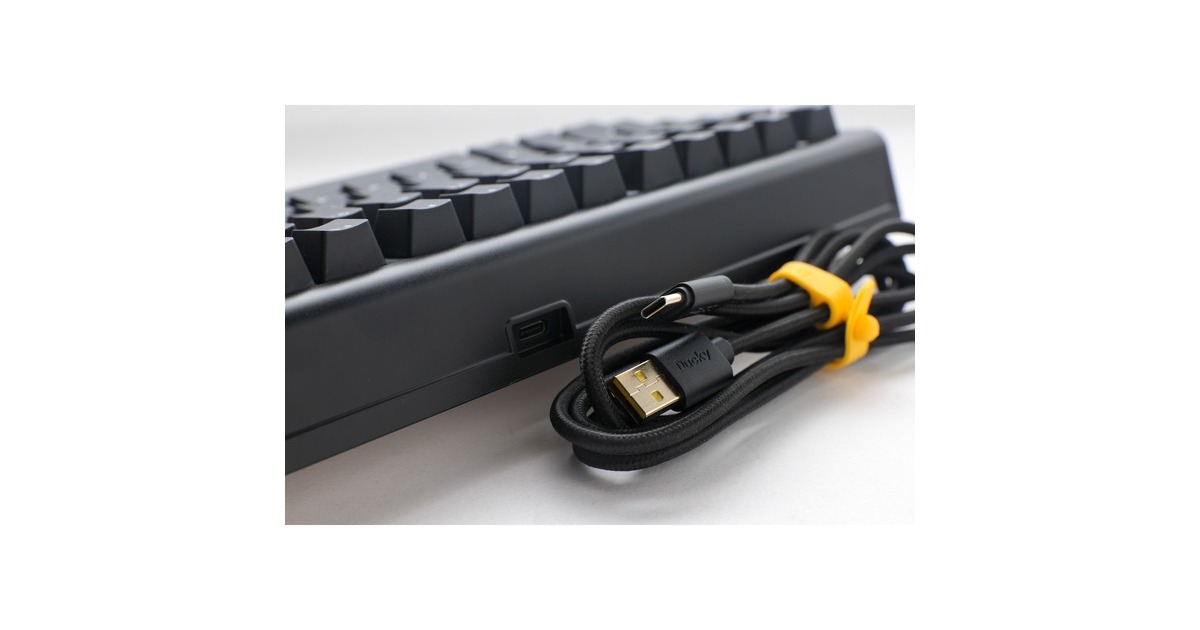 DuckyProjectD Tinker 75 met QMK/VIA, toetsenbord  (Zwart/wit, US lay-out, Cherry MX Speed Silver, RGB led, Double-shot PBT, Hot-swappable, Gasket mount, 75%)