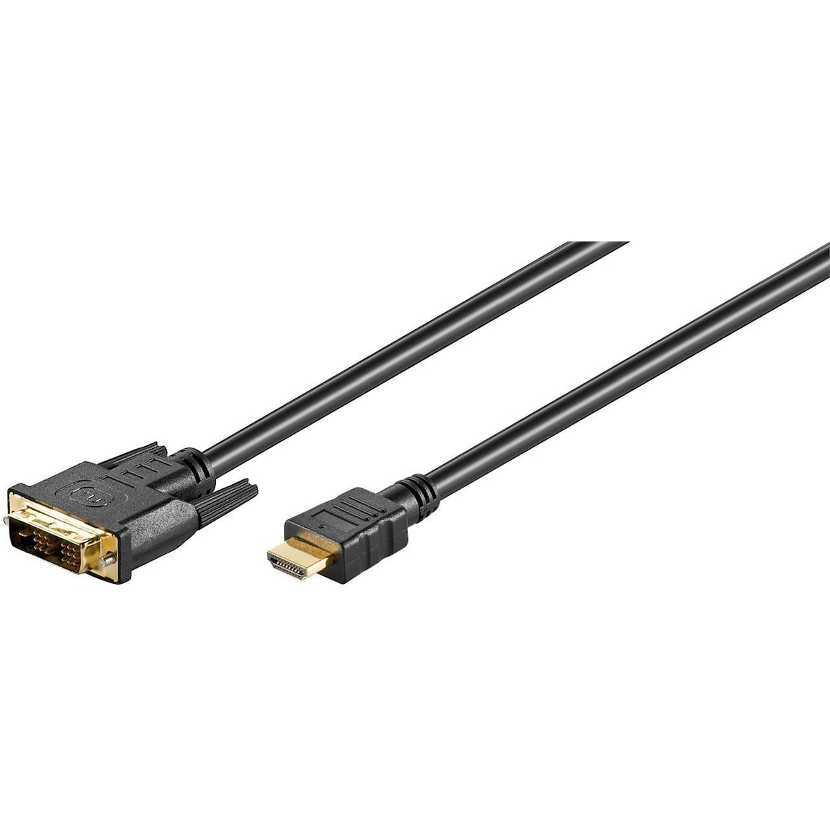 Goobay DVI-D/HDMIâ„¢-kabel, gullbelagt