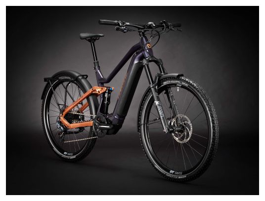 VTT Électrique Tout-Suspendu Haibike Adventr SE 12 Sram GX/NX Eagle 12V 720 Wh 29'' Violet/Cuivre 2024