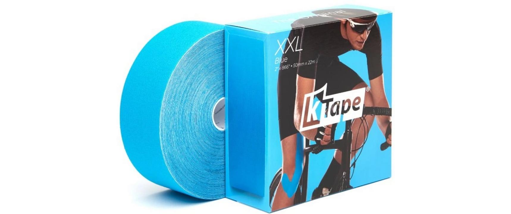 K-Tape XXL blau 5 cm x 22 mAtmungsaktives Kinesiology Tape für Muskeln und Gelenke