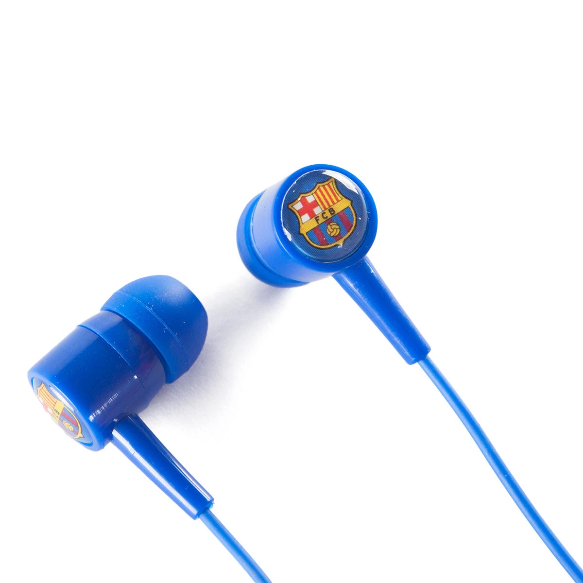 Earphone Cabo Botão Azul Emblema FC Barcelona