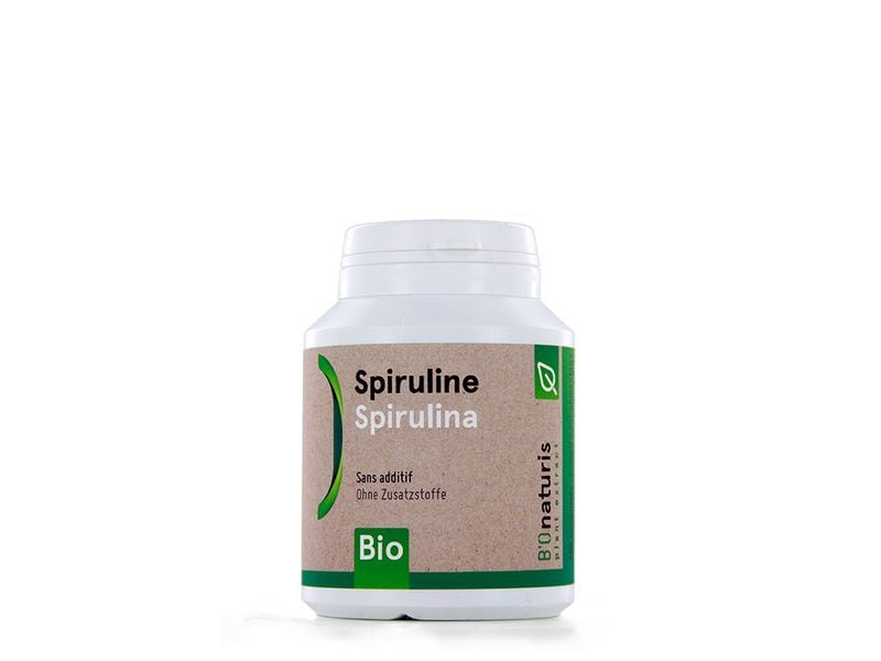 Bionaturis Spirulina Bio 180 Tabletten Vegane Spirulina Kapseln als Nahrungsergänzung