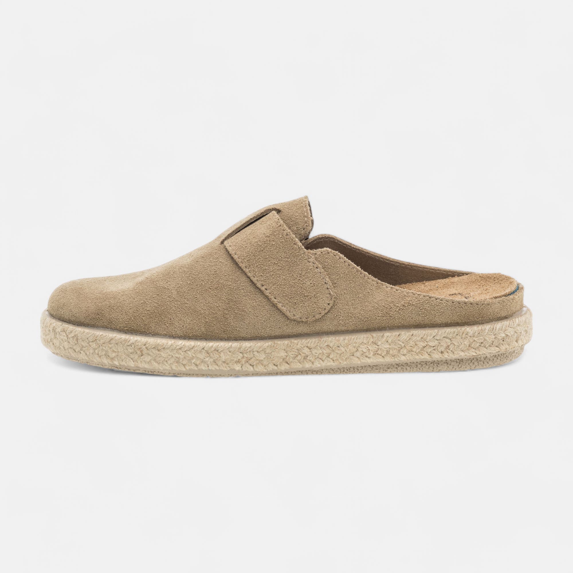 Mules Femme en cuir beige