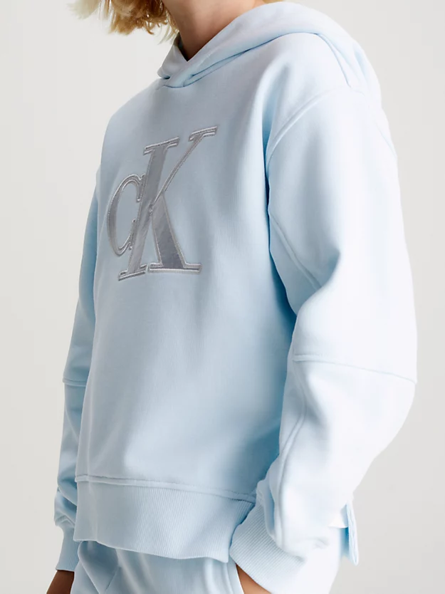 Moletom com capuz e logo de modelagem relaxada