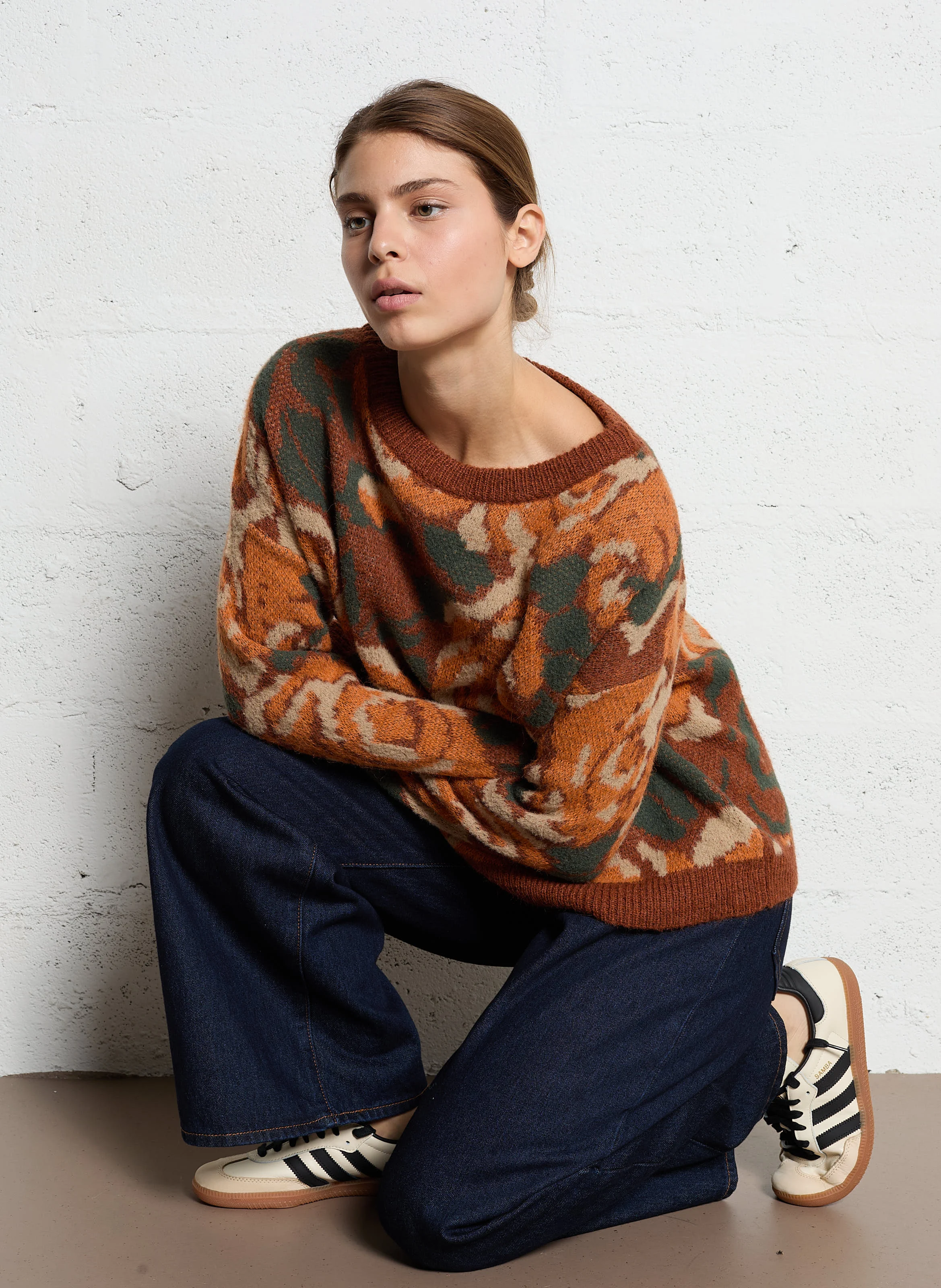 Pull col rond| Orange