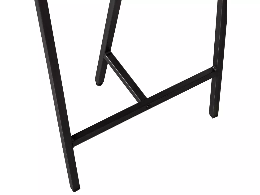 Tino - Bureau en bois et métal L130cm - Noir