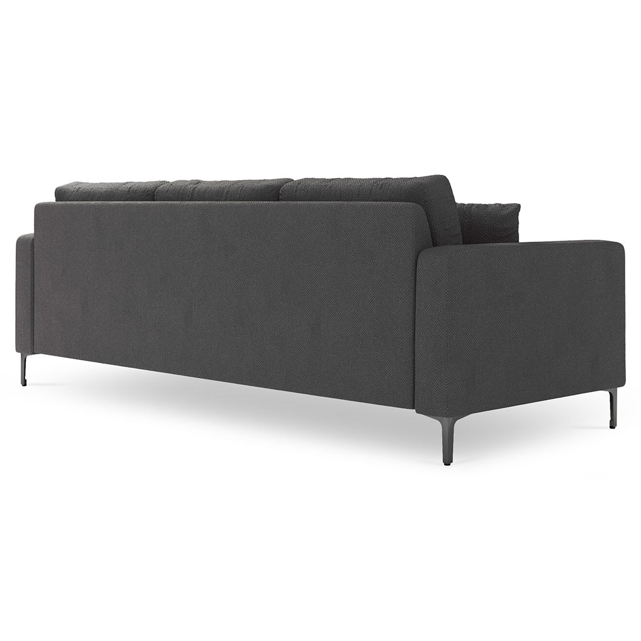 Mazzini Sofas Canapé Venus 3 Places gris foncé - 220x92x90 cm