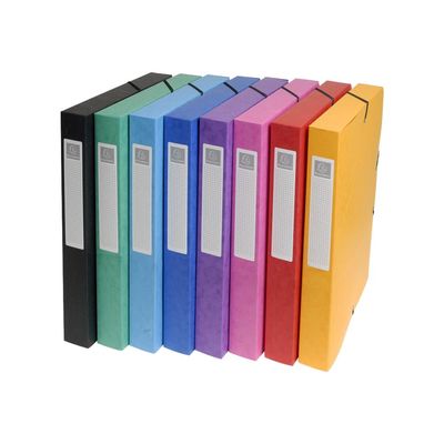 Exacompta Exabox - Boîte de classement en carte lustrée - dos 25 mm - disponible dans différentes couleurs