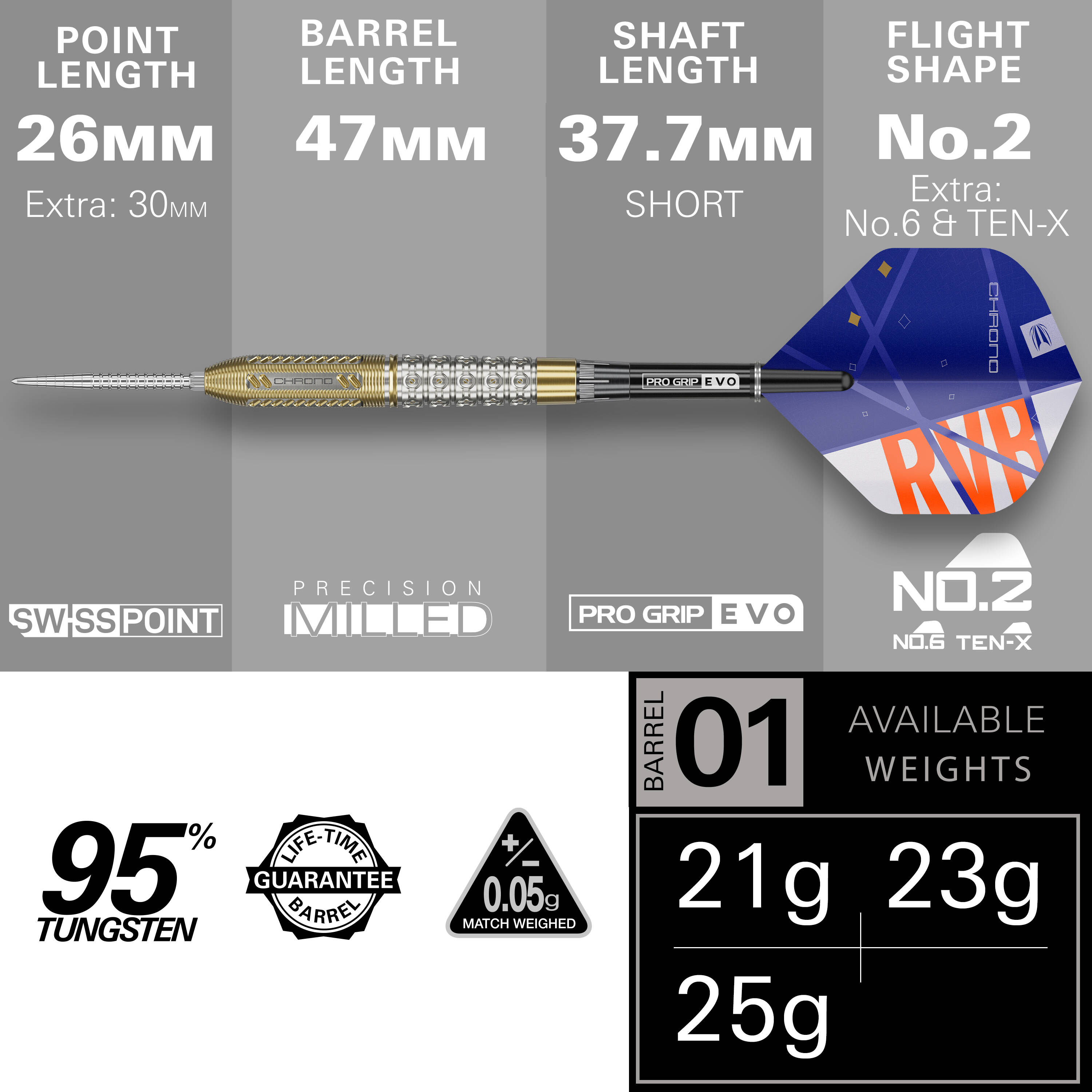 Target - Swiss Point - Raymond van Barneveld Chrono - Steeldart