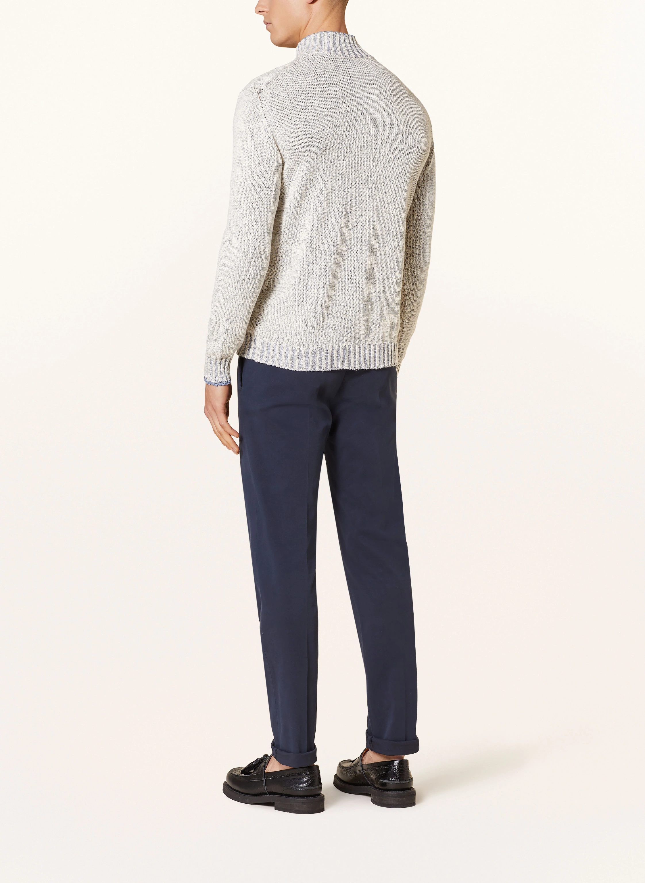 FEDELI Strickjacke mit Leinen