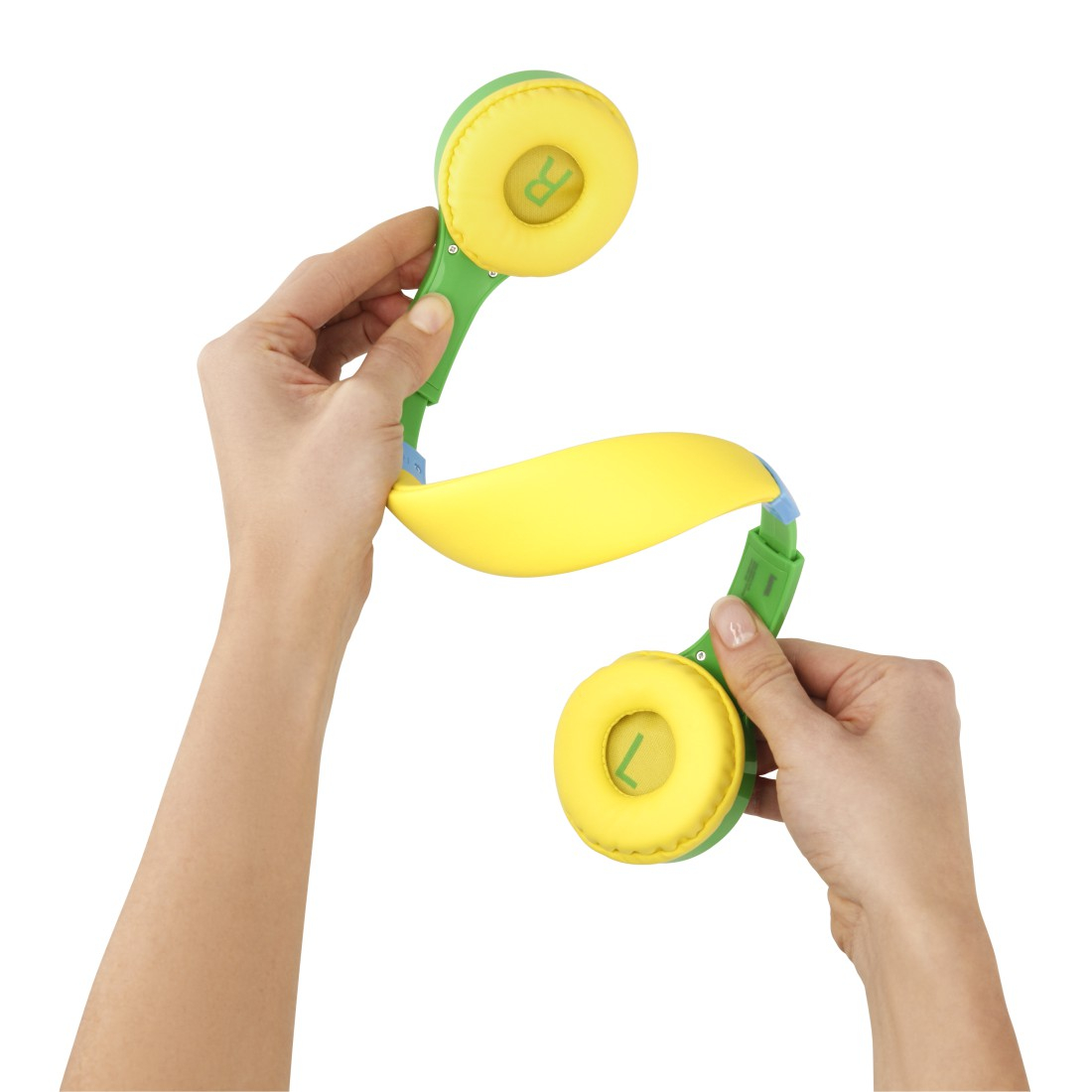 Kids Guard Kinder On-Ear Kopfhörer 85dB Begrenzte Lautstärke 3.5mm Klinken Anschluss (00184107) - Grün / Gelb