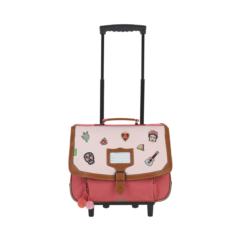 Cartable trolley Adriana rose