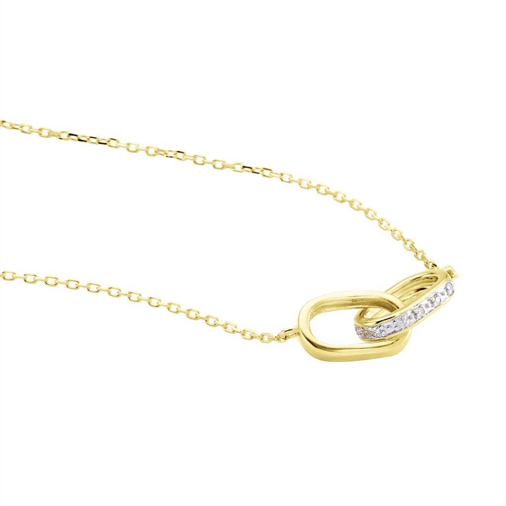 Collier Molana Or Jaune Diamant