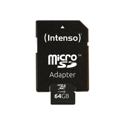 Intenso - carte mémoire 64 Go - Class 10 - micro SDXC